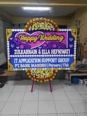 Papan Bunga di Stadion Pakansari Cibinong
